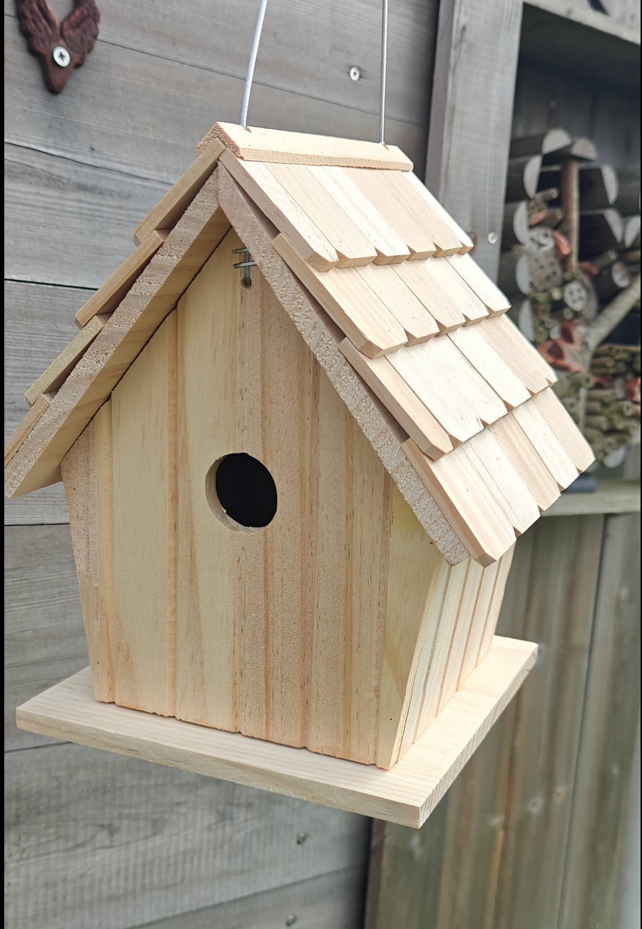 Vogelhuisje Dennenhout Luxe Luuk