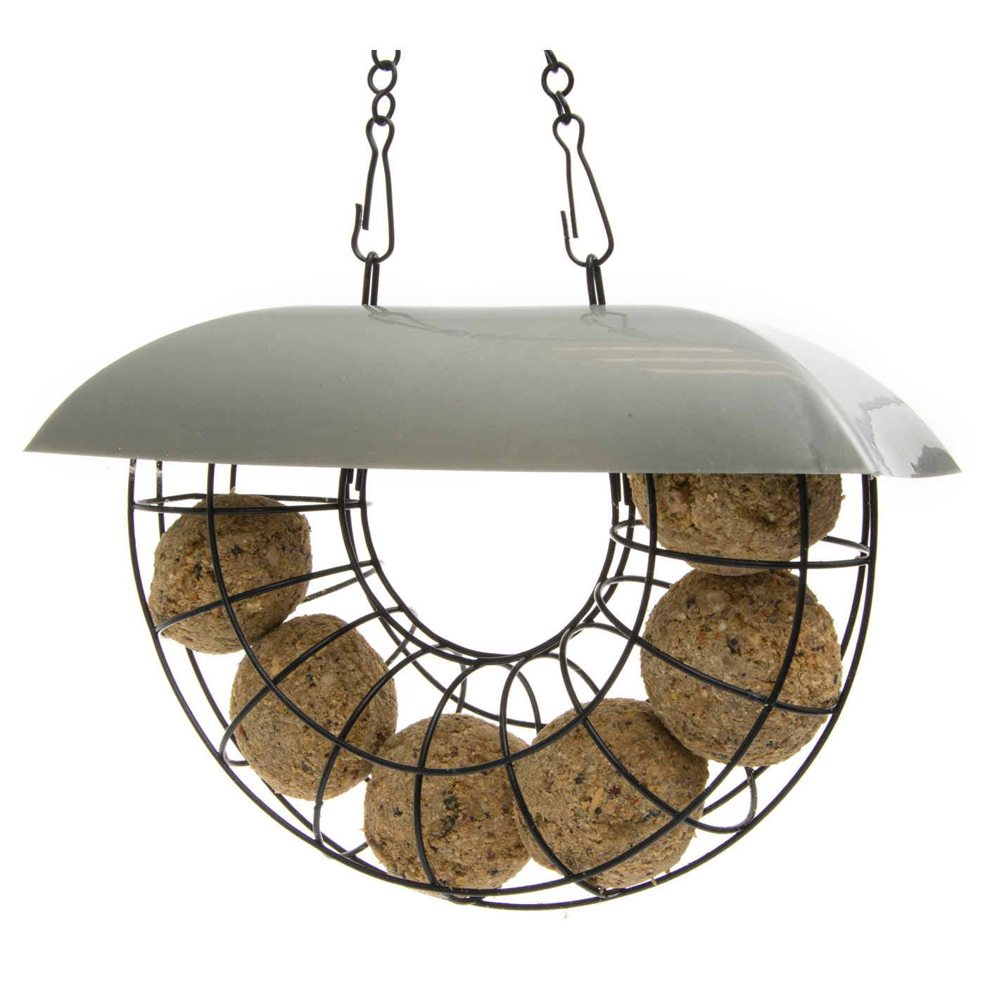Set Mezenbolhouder 1/2 Rond + 6 Bollen